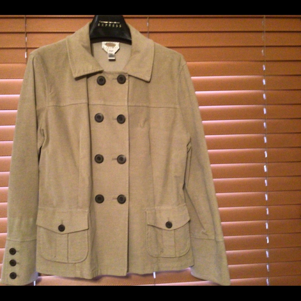 Women’s Talbots Petite Stretch  Size 14 Tan Jacket